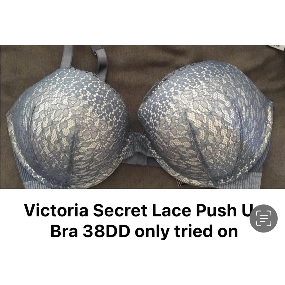 Victoria Secret Blueish/gray Lace 38DD Bra, Never Worn